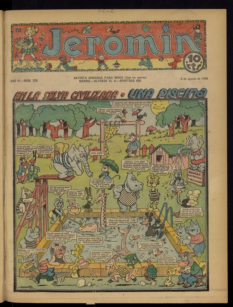 Miniatura de Jeromín : revista ilustrada para niños del 8 de agosto de 1935, nº 326