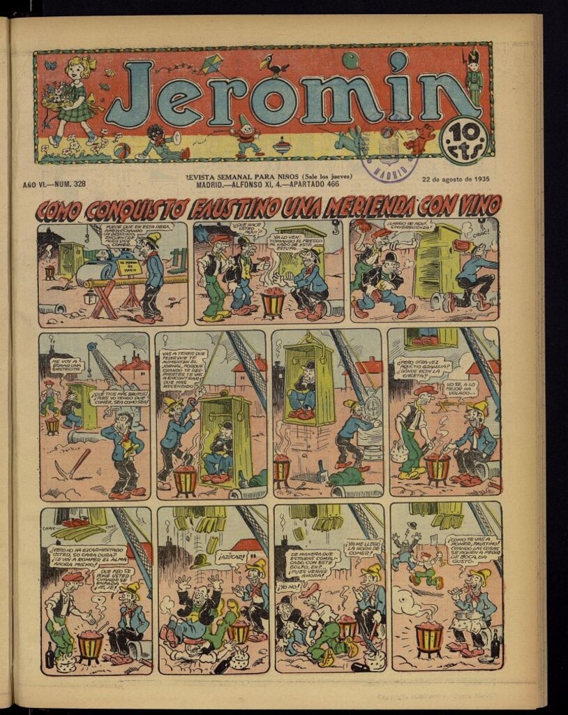 Miniatura de Jeromín : revista ilustrada para niños del 22 de agosto de 1935, nº 328