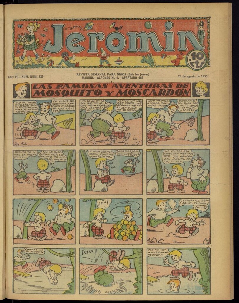 Miniatura de Jeromín : revista ilustrada para niños del 29 de agosto de 1935, nº 329