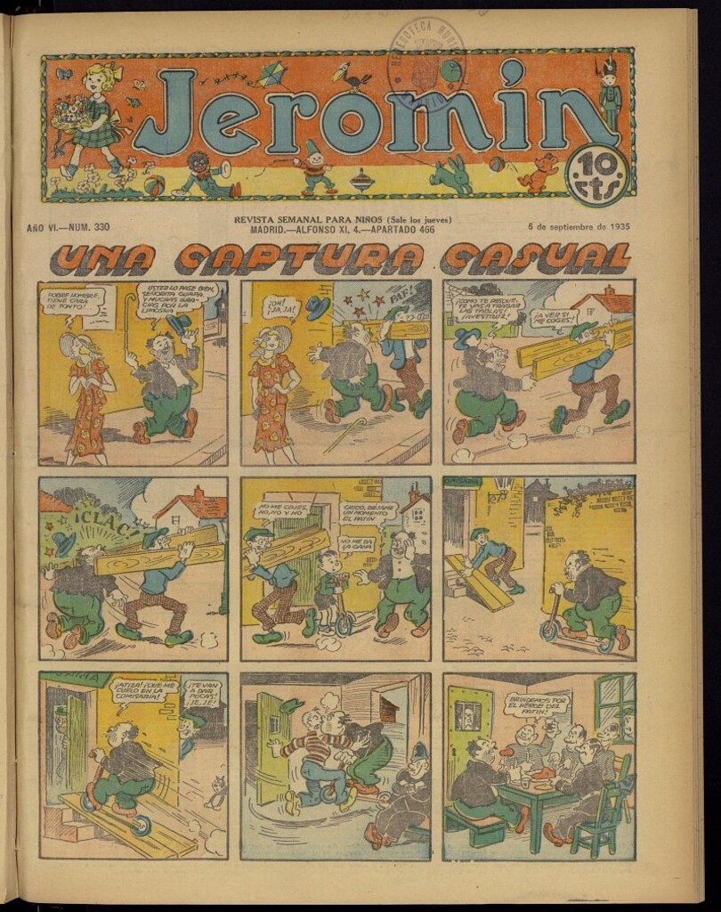 Miniatura de Jeromín : revista ilustrada para niños del 5 de septiembre de 1935, nº 330