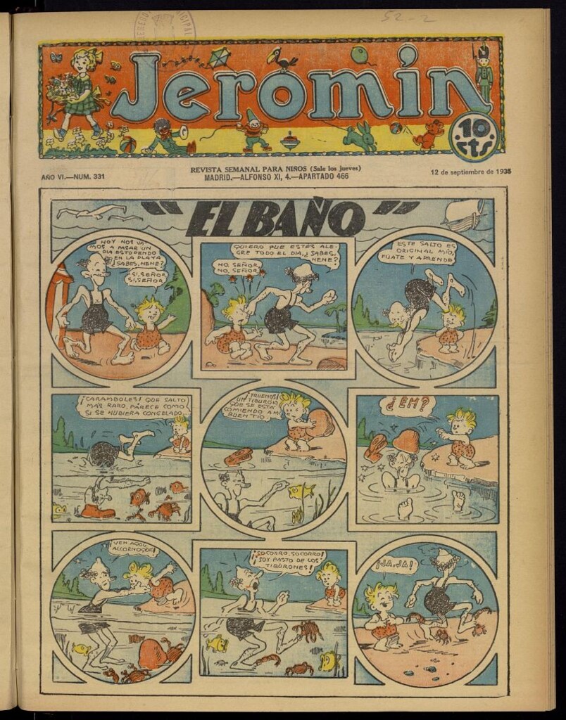 Miniatura de Jeromín : revista ilustrada para niños del 12 de septiembre de 1935, nº 331