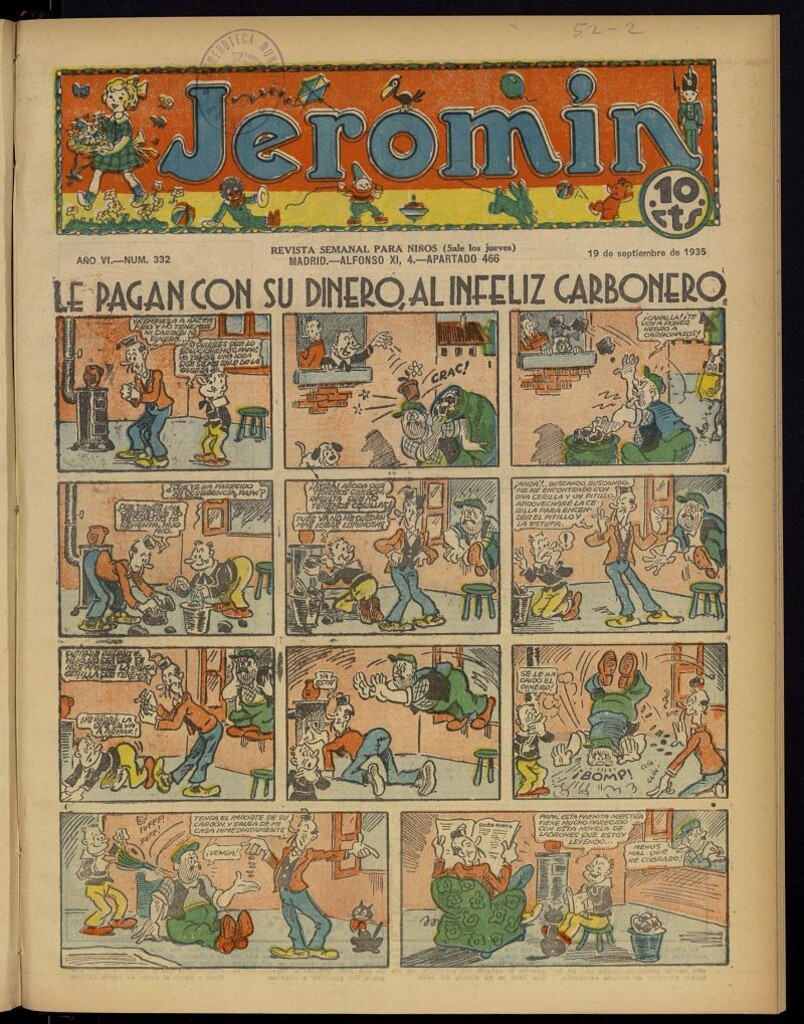 Miniatura de Jeromín : revista ilustrada para niños del 19 de septiembre de 1935, nº 332