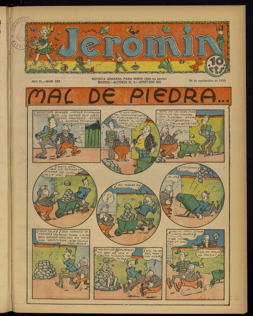 Miniatura de Jeromín : revista ilustrada para niños del 26 de septiembre de 1935, nº 333