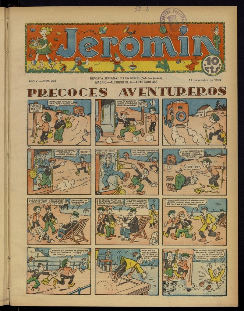 Miniatura de Jeromín : revista ilustrada para niños del 17 de octubre de 1935, nº 336