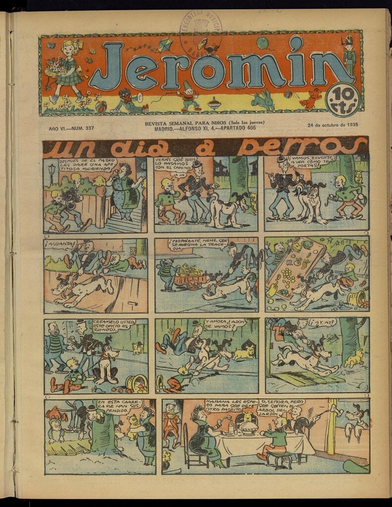 Miniatura de Jeromín : revista ilustrada para niños del 24 de octubre de 1935, nº 337