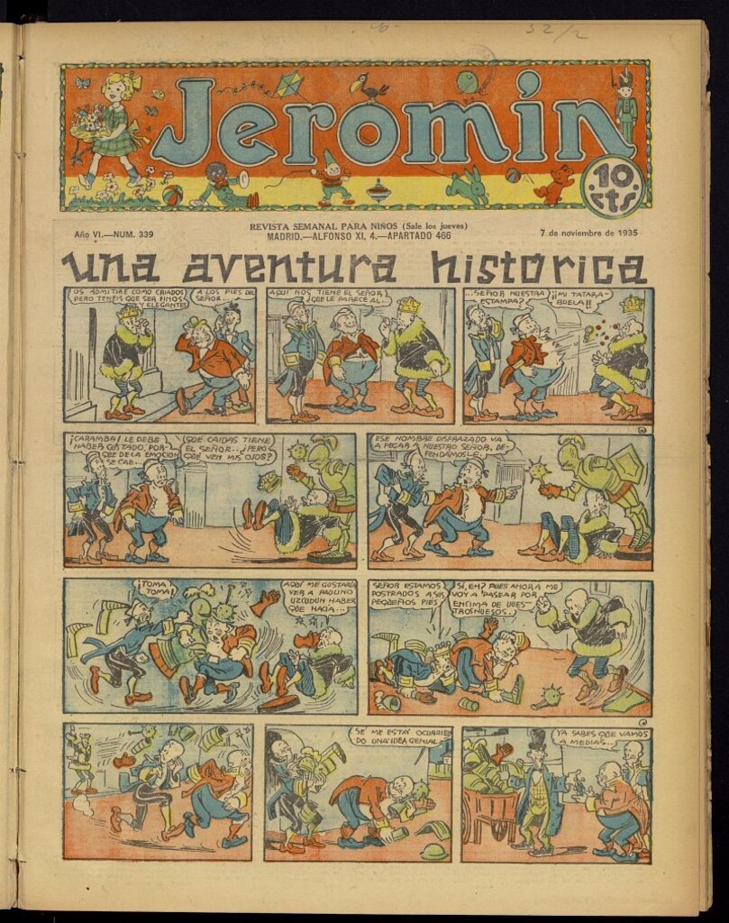 Miniatura de Jeromín : revista ilustrada para niños del 7 de noviembre de 1935, nº 339