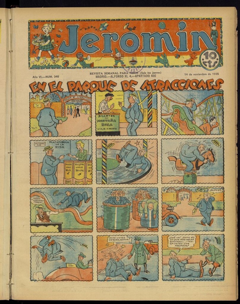 Miniatura de Jeromín : revista ilustrada para niños del 14 de noviembre de 1935, nº 340