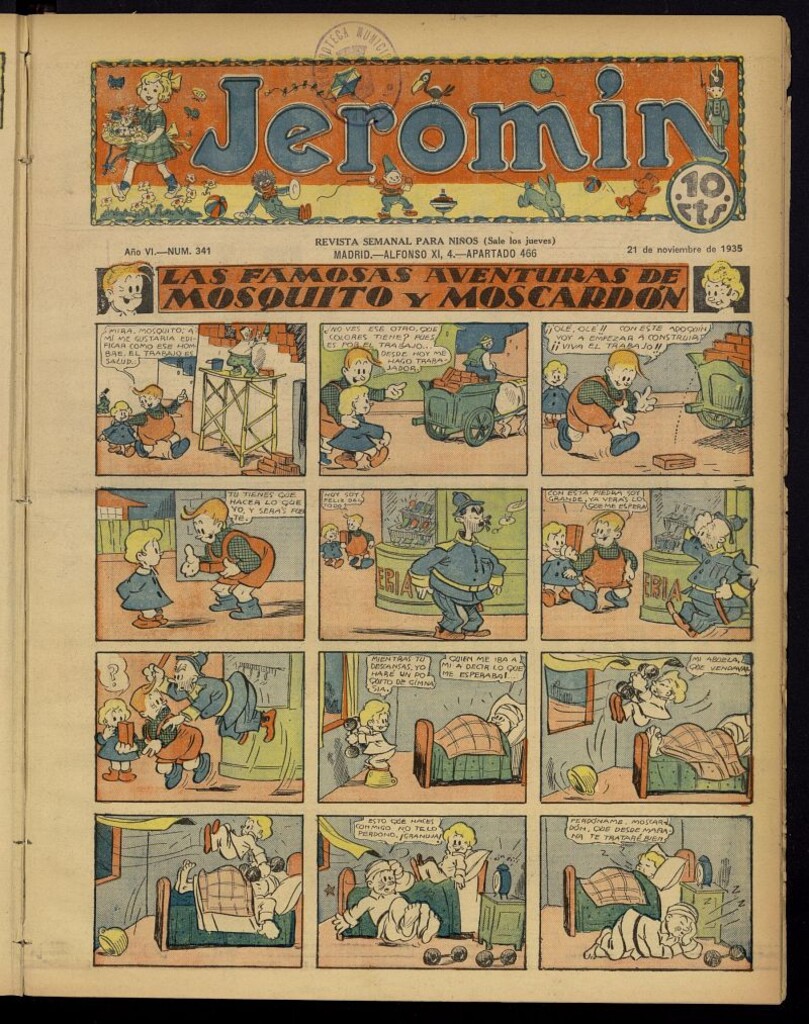 Miniatura de Jeromín : revista ilustrada para niños del 21 de noviembre de 1935, nº 341