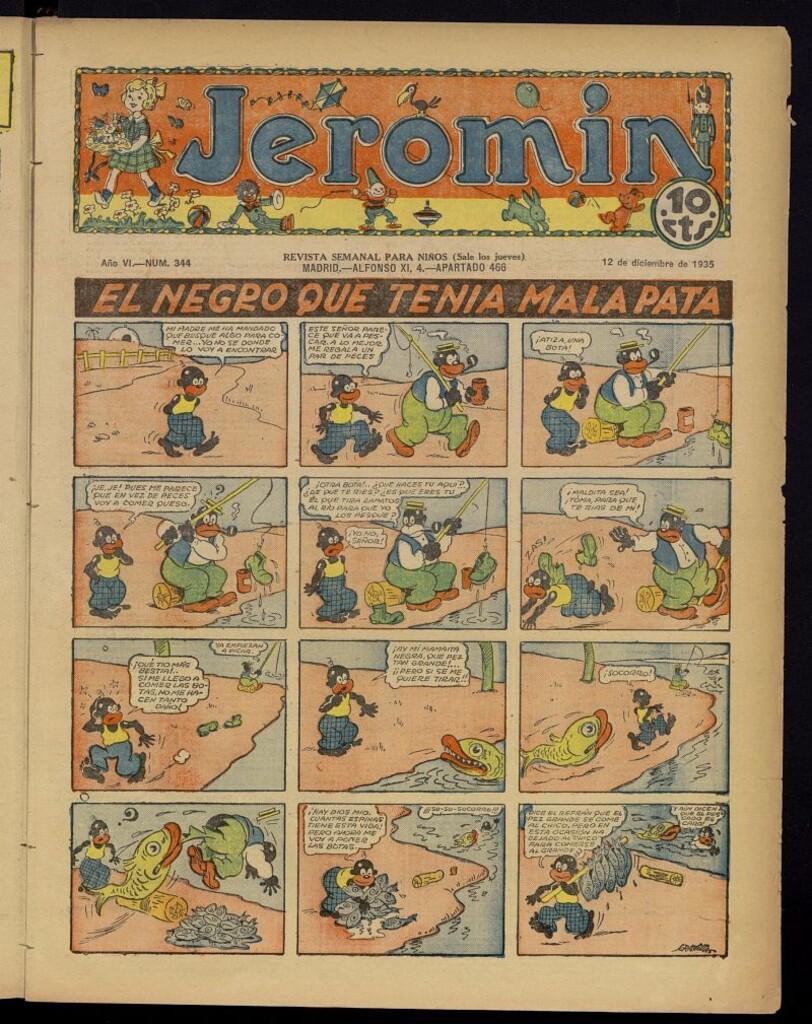 Miniatura de Jeromín : revista ilustrada para niños del 12 de diciembre de 1935, nº 344