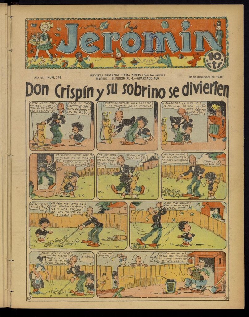 Miniatura de Jeromín : revista ilustrada para niños del 19 de diciembre de 1935, nº 345