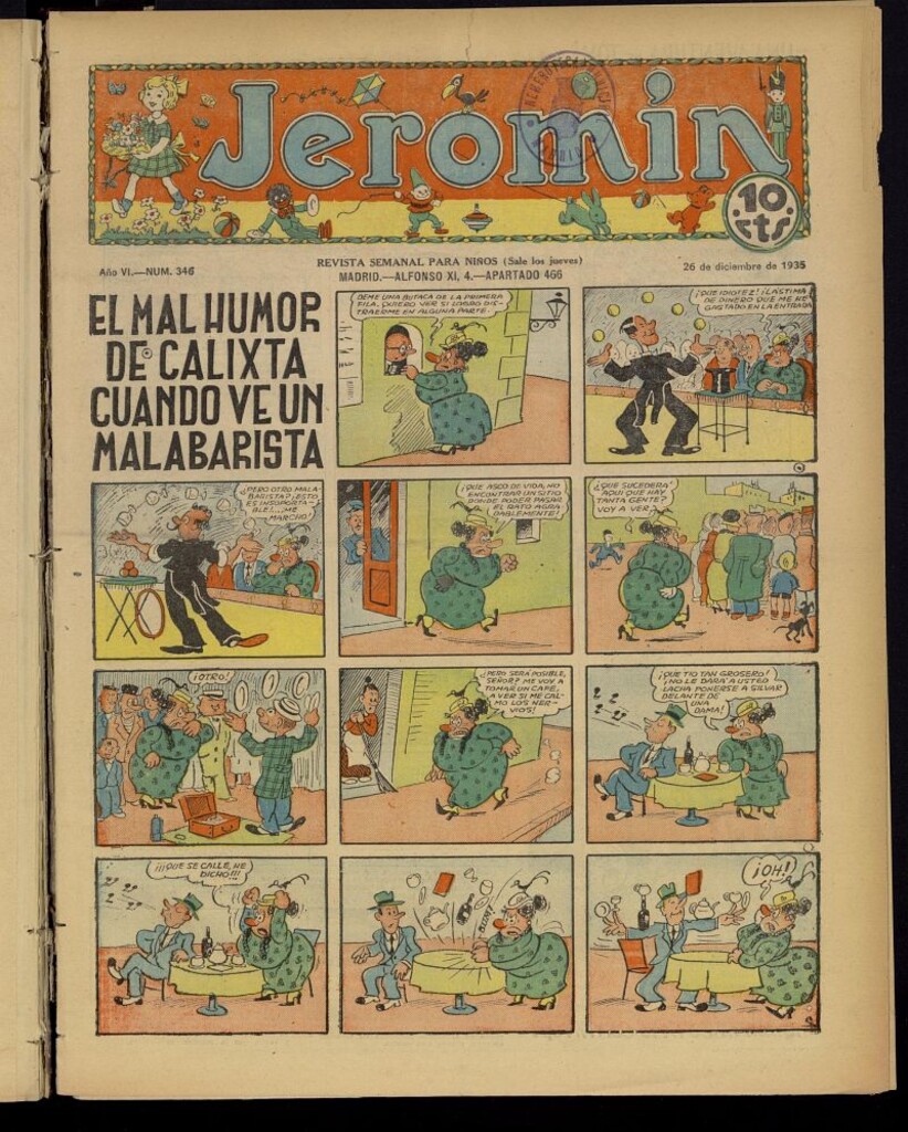 Miniatura de Jeromín : revista ilustrada para niños del 26 de diciembre de 1935, nº 346