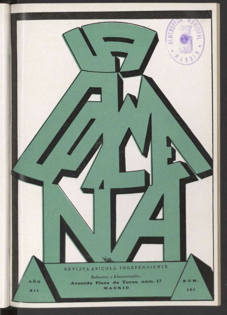 Miniatura de La Colmena : órgano de la Federación de Apicultores españoles establecida en la sección de apicultura de la Confederación Nacional Católico-Agraria. Nº 131