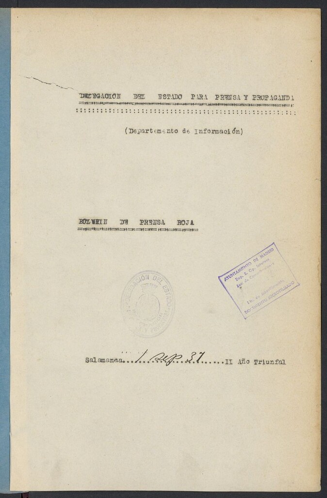 Miniatura de Boletín de Prensa Roja