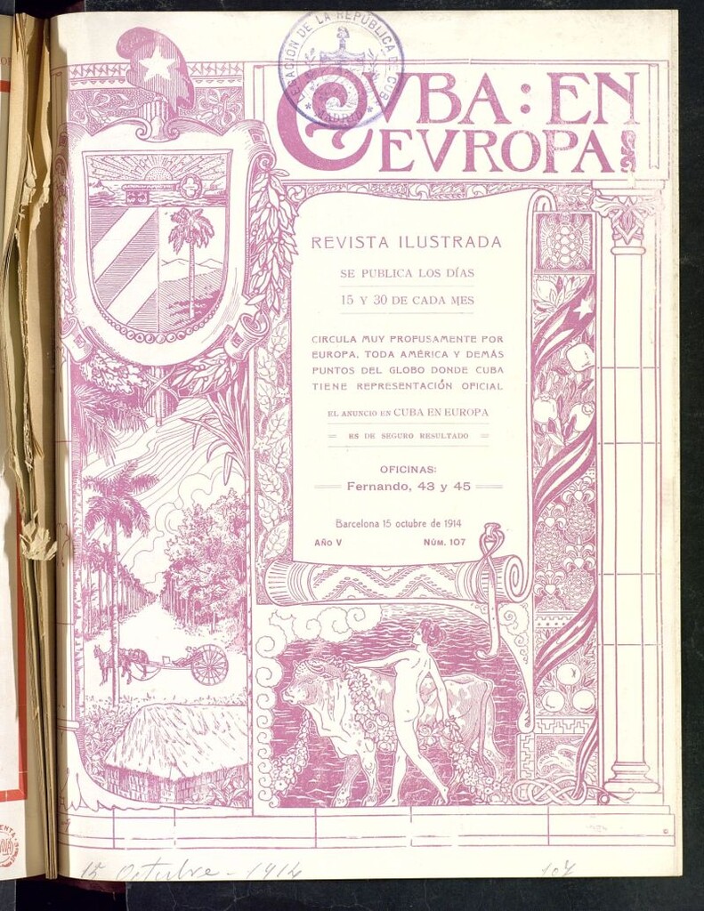 Miniatura de Cuba en Europa : revista quincenal ilustrada del 15 de octubre de 1914