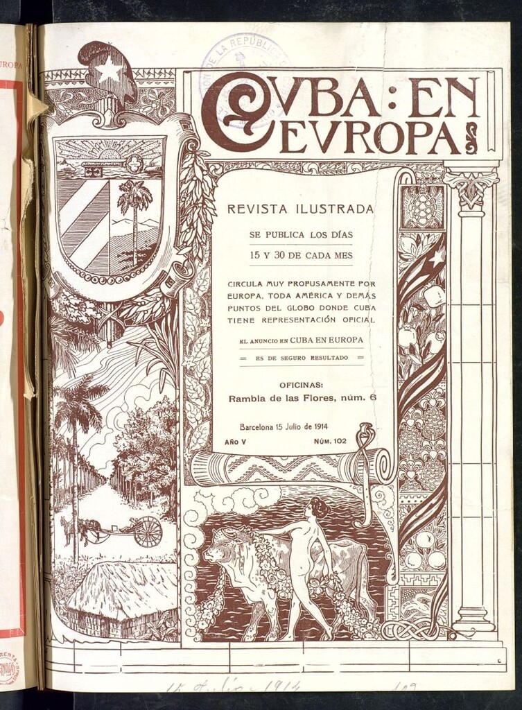 Miniatura de Cuba en Europa : revista quincenal ilustrada del 15 de julio de 1914