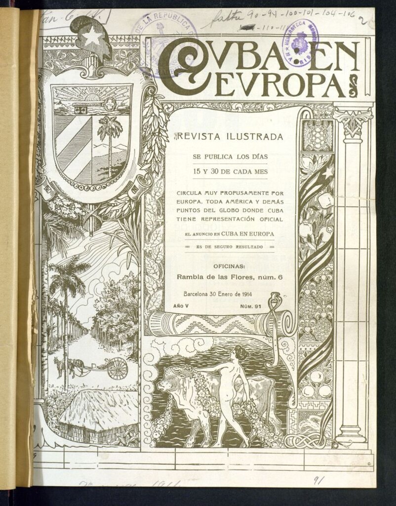 Miniatura de Cuba en Europa : revista quincenal ilustrada del 30 de enero de 1914