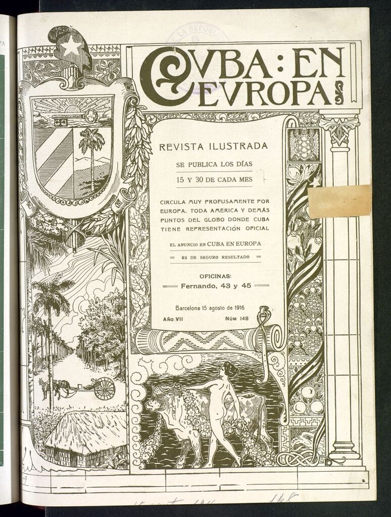Miniatura de Cuba en Europa : revista quincenal ilustrada del 15 de agosto de 1916