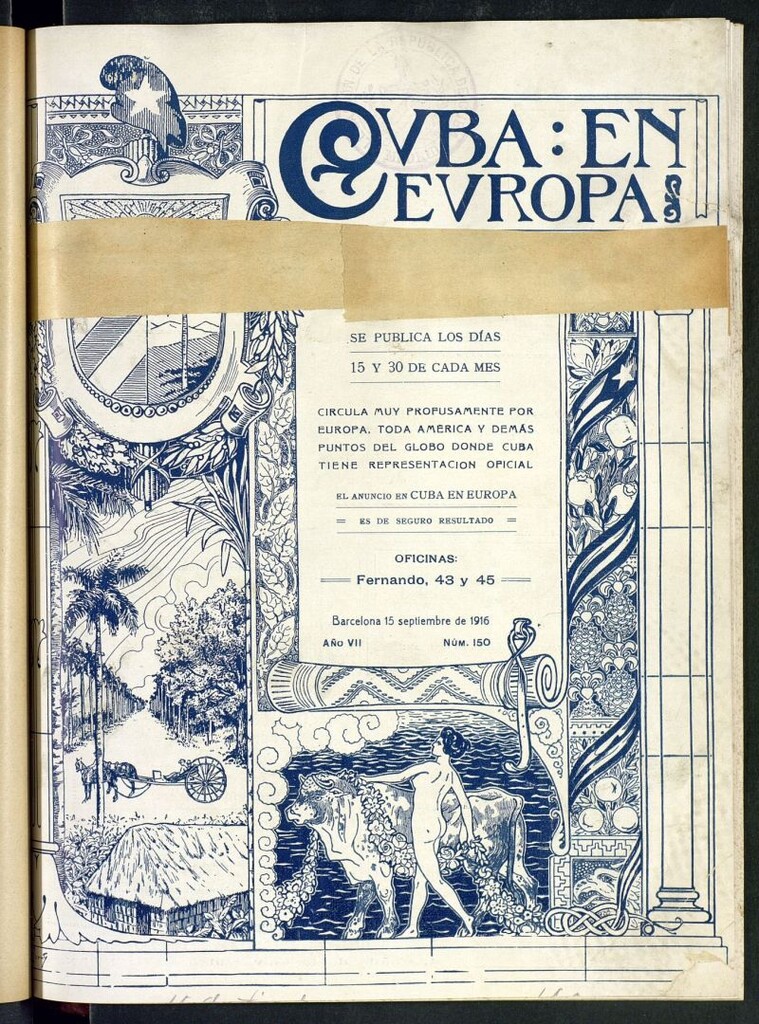 Miniatura de Cuba en Europa : revista quincenal ilustrada del 15 de septiembre de 1916