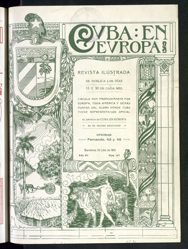 Miniatura de Cuba en Europa : revista quincenal ilustrada del 30 de julio de 1916