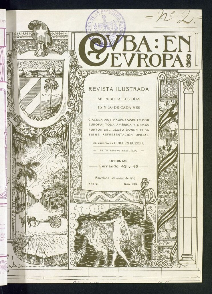 Miniatura de Cuba en Europa : revista quincenal ilustrada del 30 de enero de 1916