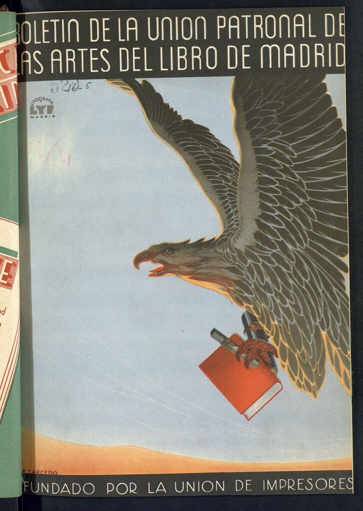 Miniatura de Boletín de la unión patronal de las artes del libro de Madrid de febrero de 1936