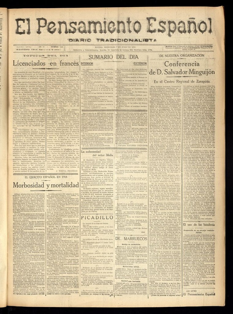 Miniatura de El Pensamiento Español del 7 de julio de 1920, nº 259