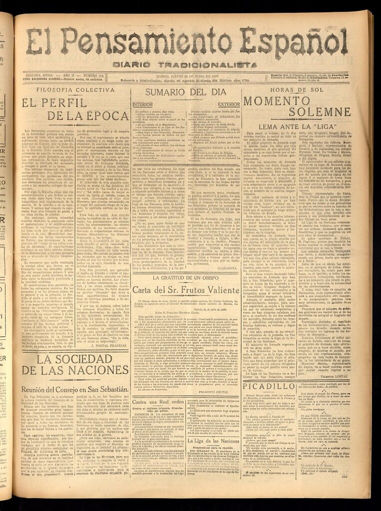 Miniatura de El Pensamiento Español del 29 de julio de 1920, nº 278