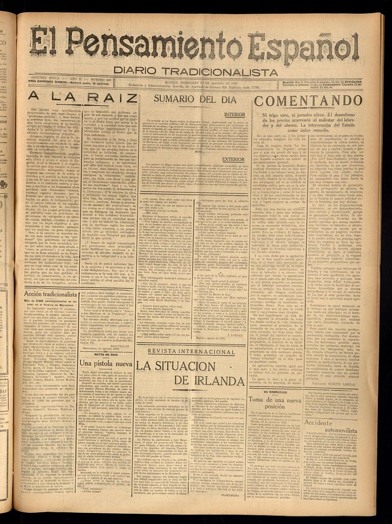 Miniatura de El Pensamiento Español del 25 de agosto de 1920, nº 300