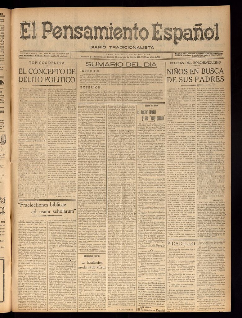 Miniatura de El Pensamiento Español del 29 de septiembre de 1920, nº 328