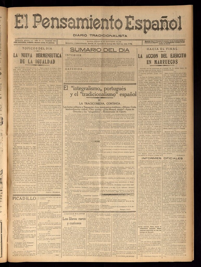 Miniatura de El Pensamiento Español del 30 de septiembre de 1920, nº 329