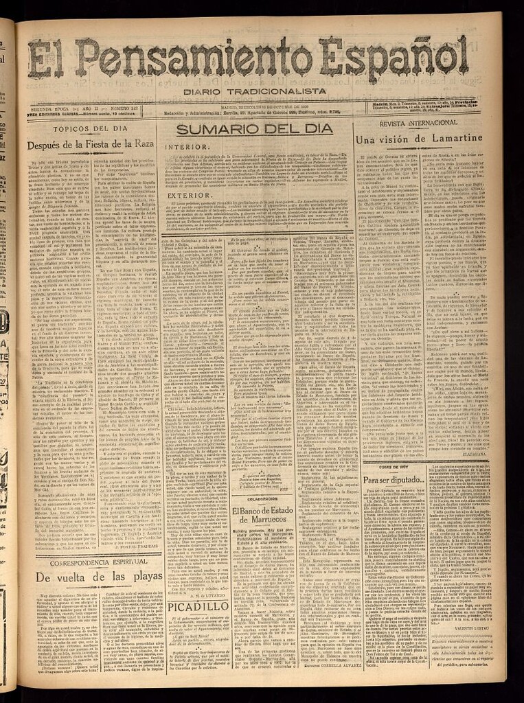 Miniatura de El Pensamiento Español del 13 de octubre de 1920, nº 342