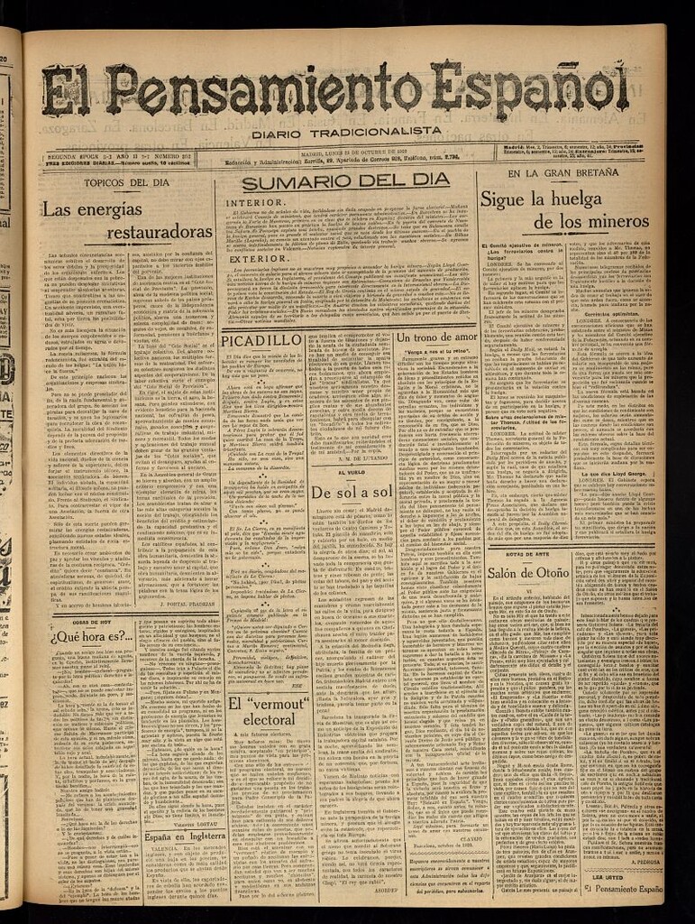 Miniatura de El Pensamiento Español del 25 de octubre de 1920, nº 352