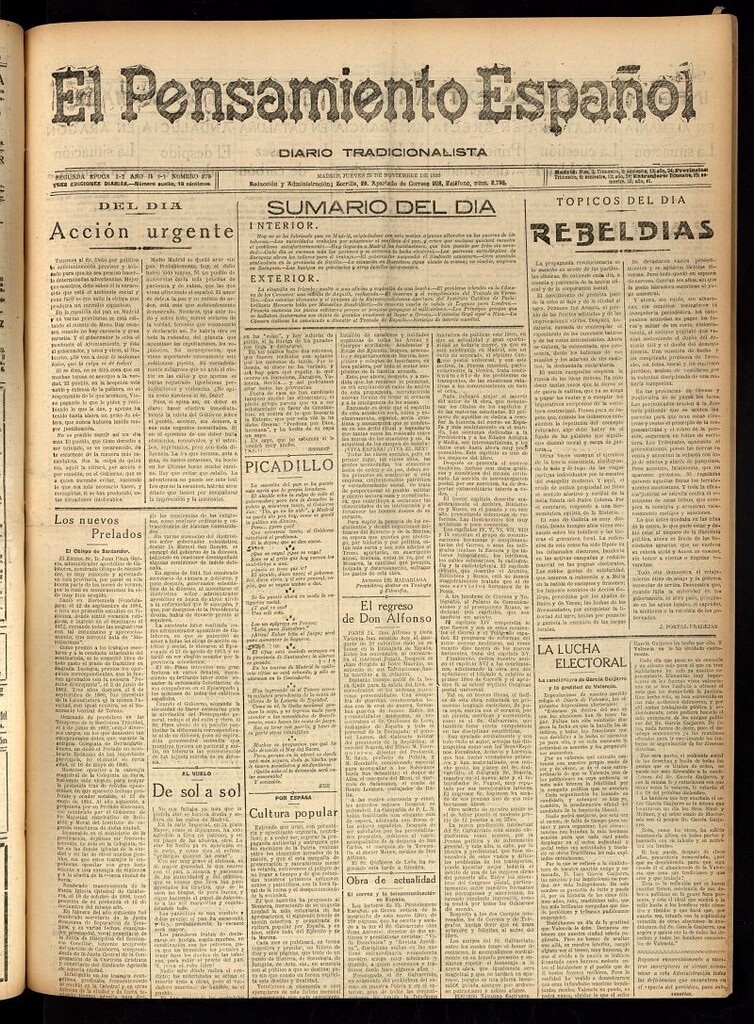 Miniatura de El Pensamiento Español del 25 de noviembre de 1920, nº 379