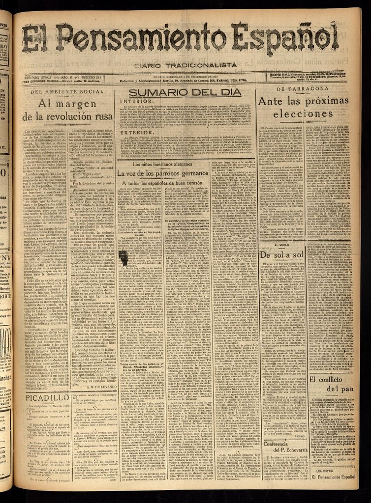 Miniatura de El Pensamiento Español del 1 de diciembre de 1920, nº 384