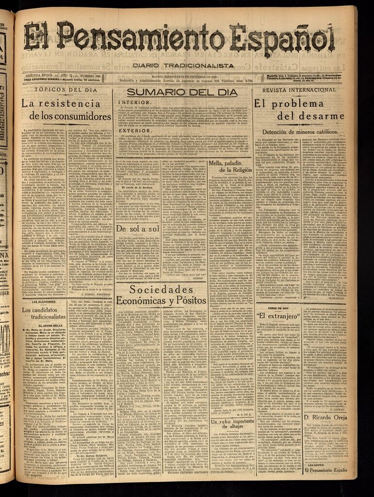 Miniatura de El Pensamiento Español del 15 de diciembre de 1920, nº 396