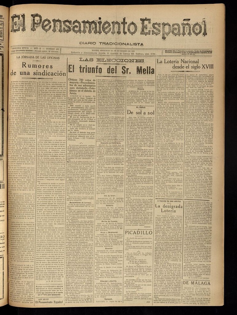 Miniatura de El Pensamiento Español del 22 de diciembre de 1920, nº 402
