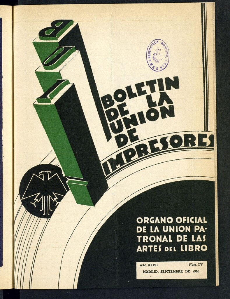 Miniatura de Boletín de la unión de impresores de septiembre de 1930