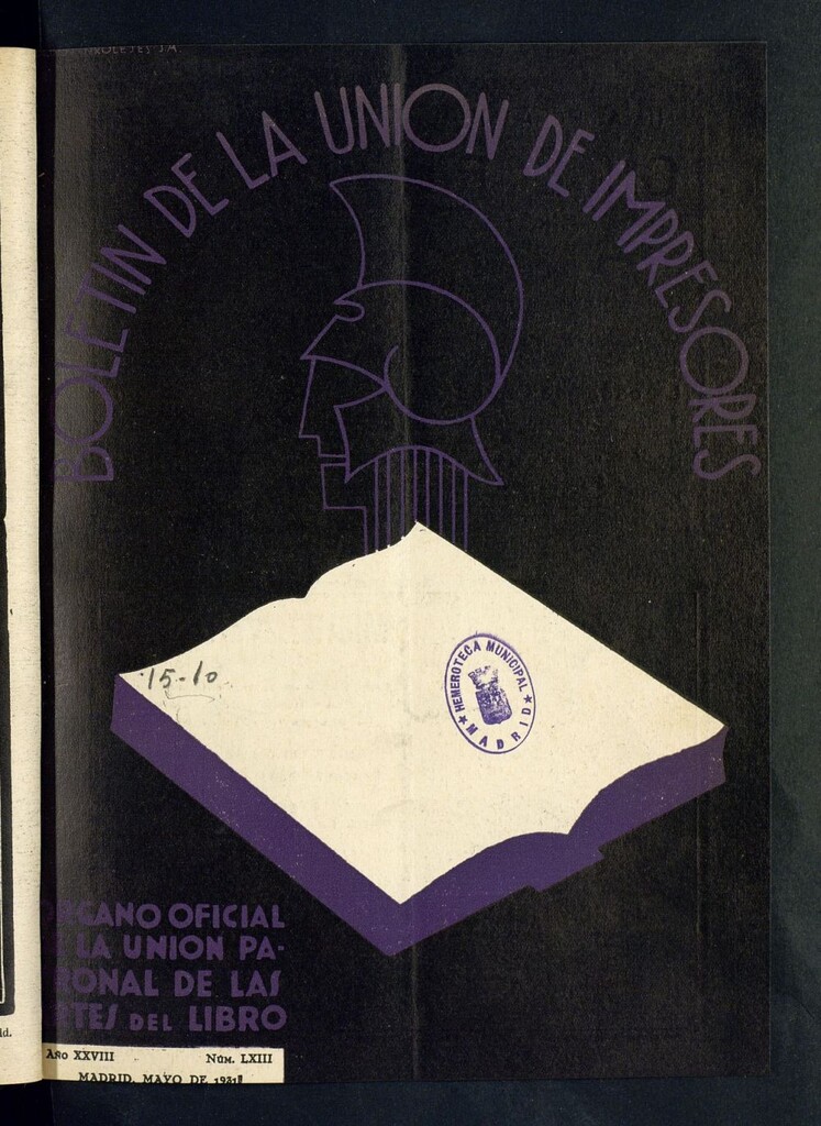 Miniatura de Boletín de la unión de impresores de mayo de 1931