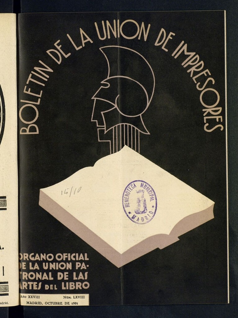 Miniatura de Boletín de la unión de impresores de octubre de 1931