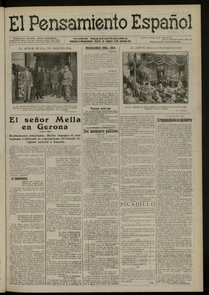 Miniatura de El Pensamiento Español del 10 de junio de 1921, nº 360