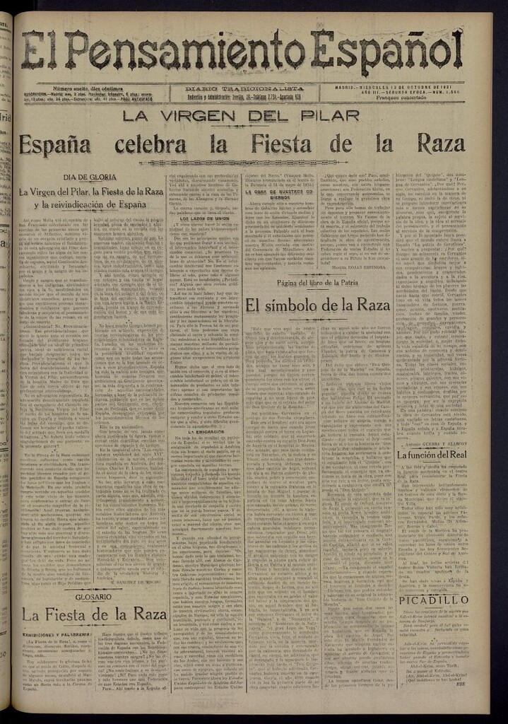 Miniatura de El Pensamiento Español del 12 de octubre de 1921, nº 1566