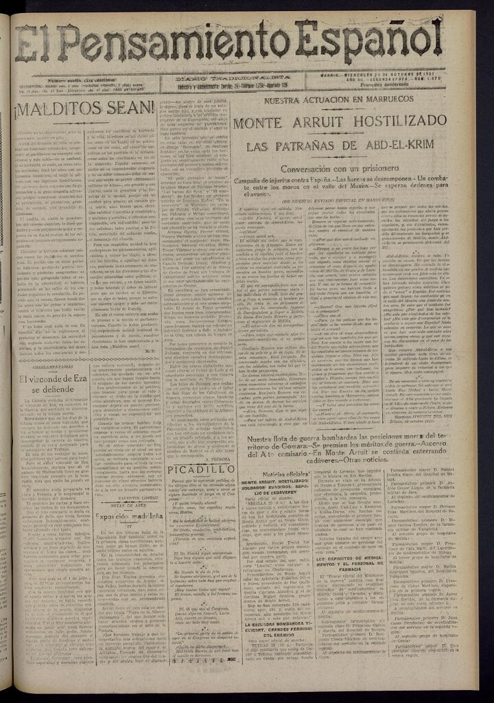 Miniatura de El Pensamiento Español del 26 de octubre de 1921, nº 1578