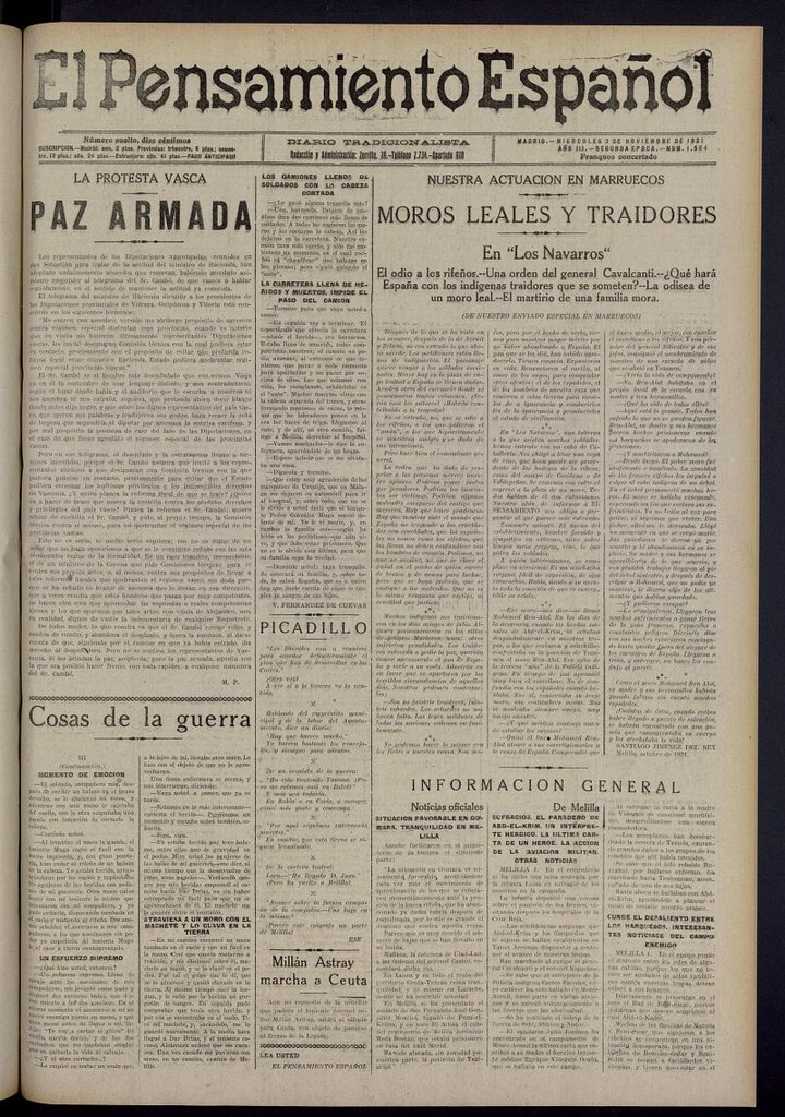 Miniatura de El Pensamiento Español del 2 de noviembre de 1921, nº 1584