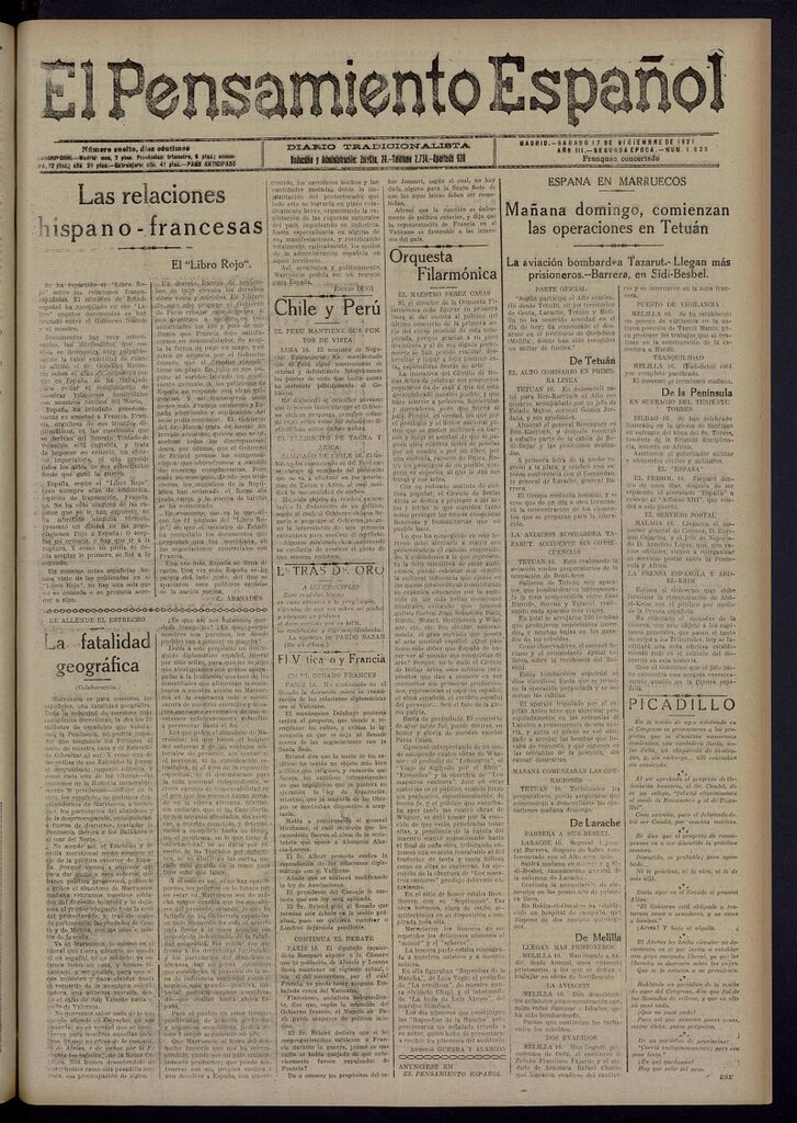 Miniatura de El Pensamiento Español del 17 de diciembre de 1921, nº 1623
