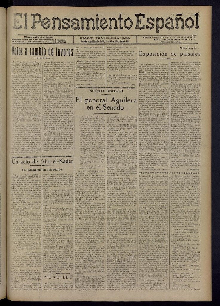 Miniatura de El Pensamiento Español del 21 de diciembre de 1921, nº 1626
