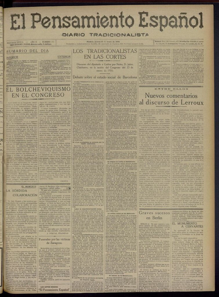 Miniatura de El Pensamiento Español del 15 de enero de 1920, nº 114