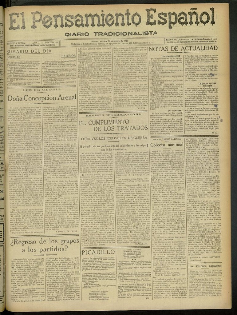 Miniatura de El Pensamiento Español del 30 de enero de 1920, nº 126
