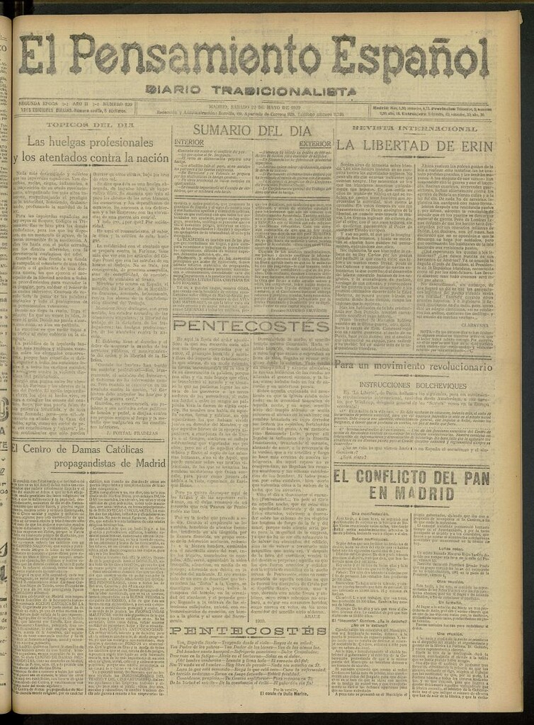 Miniatura de El Pensamiento Español del 22 de mayo de 1920, nº 220