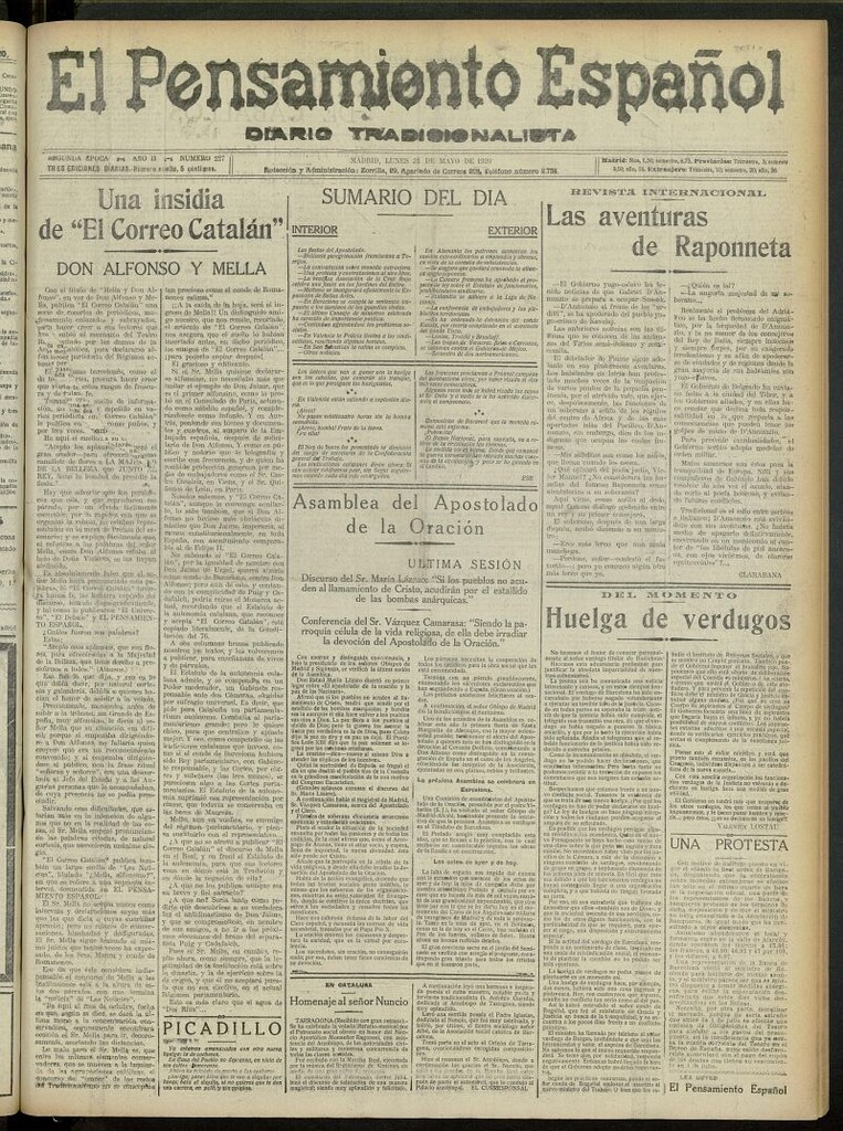 Miniatura de El Pensamiento Español del 31 de mayo de 1920, nº 227