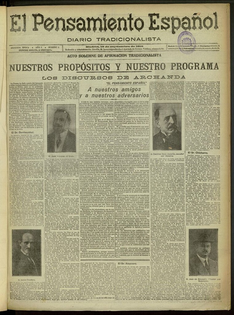 Miniatura de El Pensamiento Español del 16 de septiembre de 1919, nº 1